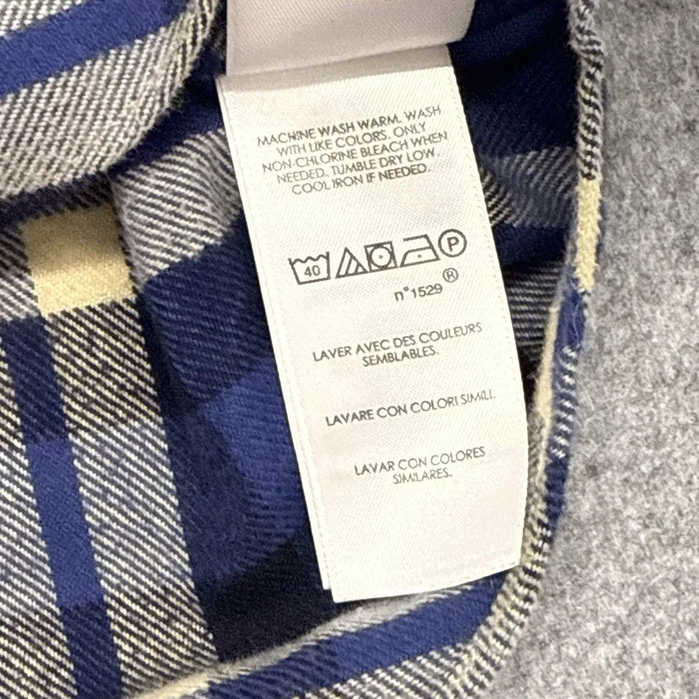 Polo Ralph Lauren Men's XL Classic Fit Flannel Shirt Blue Plaid Pony